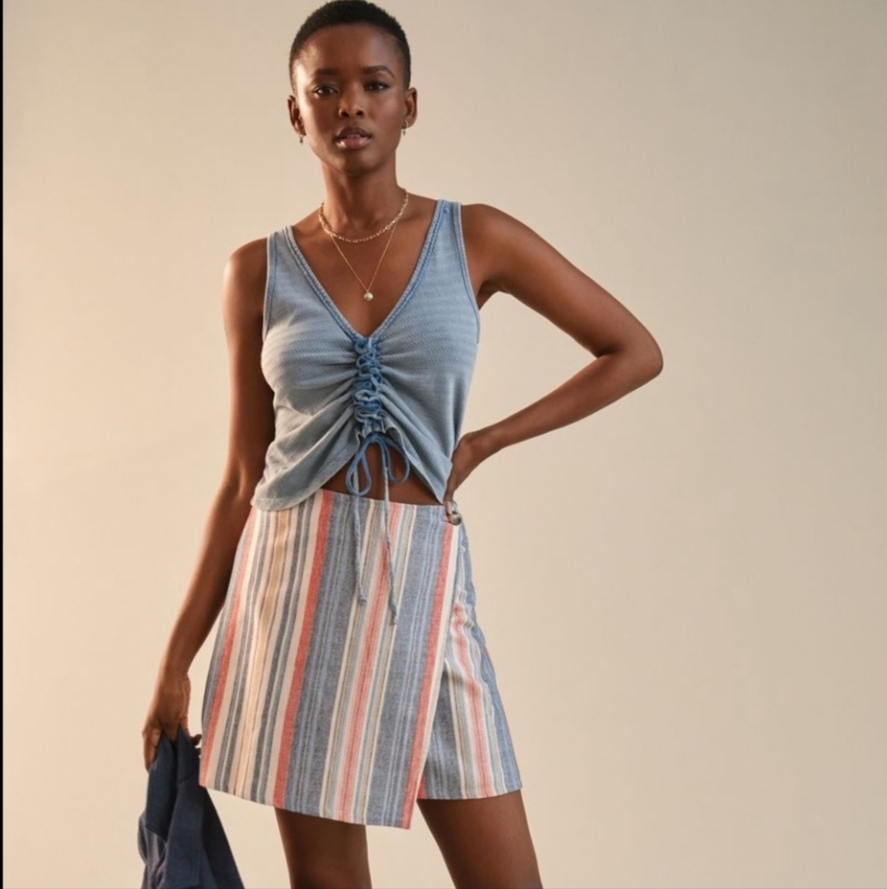 Porridge Wrap Mini Skirt Size S From Anthropologie